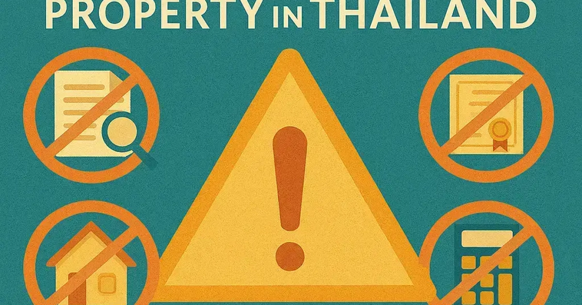 common mistakes - purchasing property thailand